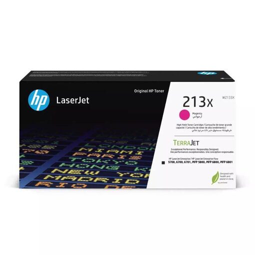 HP Toner Cart. W2131A (213A) for Color LaserJet Enterprise Flow MFP 6800 / Flow MFP 6801 / MFP 6800 dn / X 650 / X 654 / X 65400 / 6700 cyan Standard Capacity