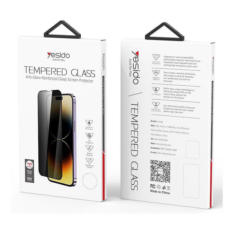 YESIDO  PRIVACY GLASS for IPHONE 15 PRO MAX TG02