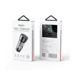Alternative view of YESIDO CAR CHARGER Y49 PD 30W QC3.0 18W USB-A+C BLACK