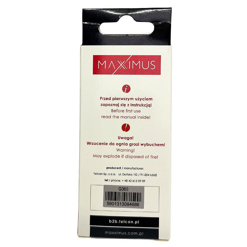 BATTERY MAXXIMUS SAM G360 Core Prime 2250mAh EB-BG360BBC - Billede 5
