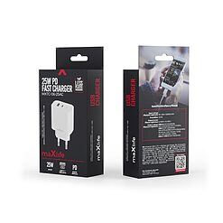 maXlife 25W PD QC USB+USB-C lader